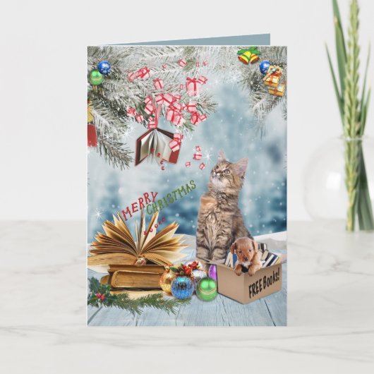 Cartes Pour Fêtes Annuelles Livres gratuits pour Noël (Devant)
