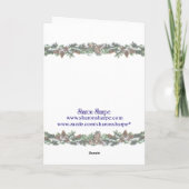 Cartes Pour Fêtes Annuelles LIVRES, Spéc. et GUIRLANDE par SHARON SHARPE (Dos)