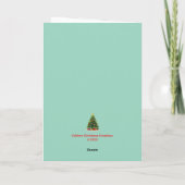 Cartes Pour Fêtes Annuelles Lizard Christmas Card (Dos)