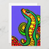 Cartes Pour Fêtes Annuelles Lizard Love (Devant / Derrière)