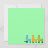 Cartes Pour Fêtes Annuelles Llama (Dos)