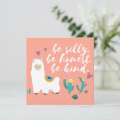 Cartes Pour Fêtes Annuelles Llama (Debout devant)