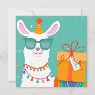 Cartes Pour Fêtes Annuelles Llama d'anniversaire