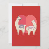 Cartes Pour Fêtes Annuelles Llama et Alpaca avec amour (Devant)