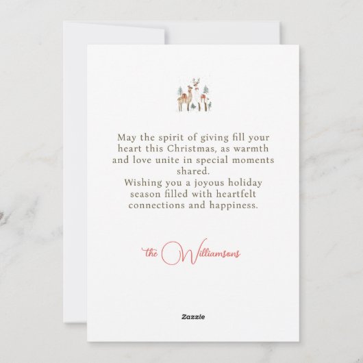 Cartes Pour Fêtes Annuelles Llama Love Christmas Holiday Card (Dos)