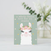 Cartes Pour Fêtes Annuelles LLama Mama (Debout devant)