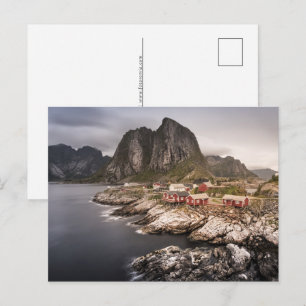 Cartes Pour Fêtes Annuelles Lofoten Fishing Village Hamnoya