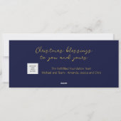 Cartes Pour Fêtes Annuelles Logo d'affaires Noël Religieux Long Horizontal (Dos)