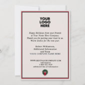 CARTES POUR FÊTES ANNUELLES LOGO DE COULEUR D'EAU MAISON LUMINEUSE NAUTIQUE (Dos)