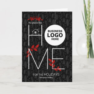 Cartes Pour Fêtes Annuelles Logo de l'entreprise Accueil d'affaires pour les F