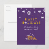 Cartes Pour Fêtes Annuelles Logo de l'UAlbany Dane Train (Devant / Derrière)