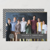 Cartes Pour Fêtes Annuelles Logo de Noël d'entreprise moderne Photo d'équipe (Devant / Derrière)