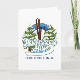 Cartes Pour Fêtes Annuelles logo de powderhouse hill south berwick maine
