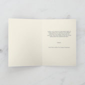Cartes Pour Fêtes Annuelles Logo d'entreprise minimaliste Navy Or Arbres (Intérieur)