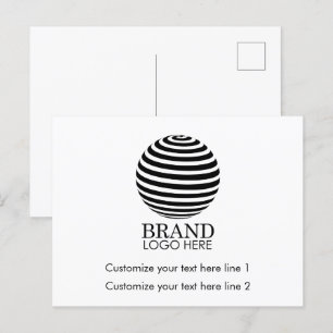 Cartes Pour Fêtes Annuelles Logo d'entreprise moderne sur mesure