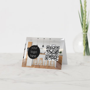 Cartes Pour Fêtes Annuelles Logo d'entreprise promotionnel Code QR Photo