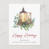 Cartes Pour Fêtes Annuelles Logo d'entreprise QR Code Entreprise Noël (Devant)