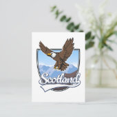 Cartes Pour Fêtes Annuelles Logo écossais de voyage (Debout devant)