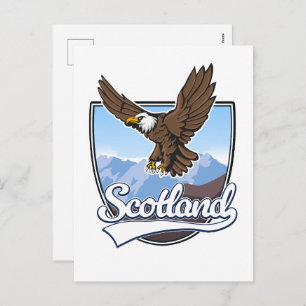 Cartes Pour Fêtes Annuelles Logo écossais de voyage