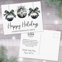 Logo élégant pour les fêtes de Noël des entreprise