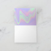 Cartes Pour Fêtes Annuelles Logo Holographique Entreprise Code QR (Intérieur)