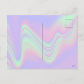 Cartes Pour Fêtes Annuelles Logo Holographique Entreprise Code QR (Dos)