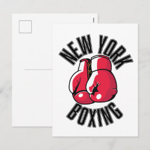 Cartes Pour Fêtes Annuelles logo New York Boxing