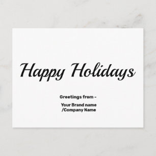 Cartes Pour Fêtes Annuelles logo personnalisé ici ajouter votre message de vac