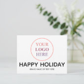 Cartes Pour Fêtes Annuelles Logo Professionnel Personnalisé - Pas De Commande  (Debout devant)