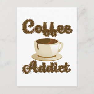 Cartes Pour Fêtes Annuelles Logo rétro de Coffee Addict