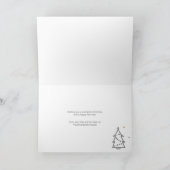 Cartes Pour Fêtes Annuelles Logo sur mesure Moderne Arbre de Noël Doodart (Intérieur)