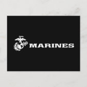 Cartes Pour Fêtes Annuelles Logo USMC - Blanc (Devant)