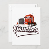 Cartes Pour Fêtes Annuelles Logo vintage du camion (Devant / Derrière)