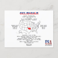 L'Oklahoma. L'état des Etats-Unis d'Americ