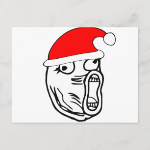 Cartes Pour Fêtes Annuelles LOL Père Noël - mème internet de Noël