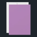 Cartes Pour Fêtes Annuelles Londres Hué, Opera Mauve, Pale Purple,<br><div class="desc">Carte de vacances à plat</div>