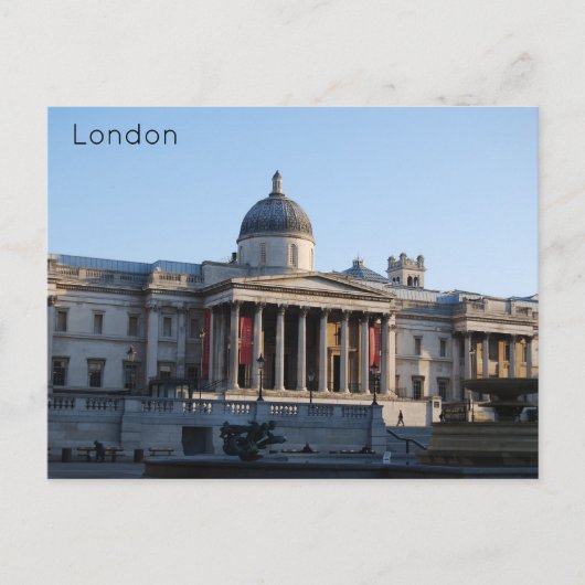 Cartes Pour Fêtes Annuelles Londres - La National Gallery (Devant)