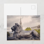 Cartes Pour Fêtes Annuelles Londres - Trafalgar Carré (Devant / Derrière)