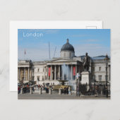 Cartes Pour Fêtes Annuelles Londres - Trafalgar Square (Devant / Derrière)