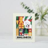 Cartes Pour Fêtes Annuelles LOONEY TUNES™ BUGS BUNNY™ Badge de vacances (Debout devant)