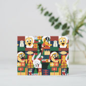 Cartes Pour Fêtes Annuelles LOONEY TUNES™Modèle de bloc de vacances (Debout devant)