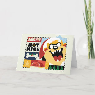 Cartes Pour Fêtes Annuelles LOONEY TUNES™ TAZ™ Naughty Not Nice