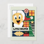 Cartes Pour Fêtes Annuelles LOONEY TUNES™ TWEETY™ Petit Aide (Devant / Derrière)