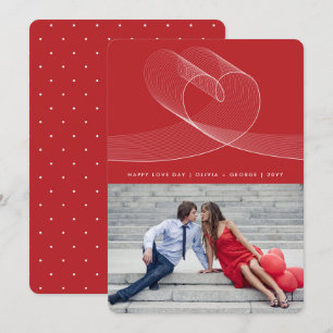Cartes Pour Fêtes Annuelles Loopy Love Lines Heart Simple Valentine Day Photo