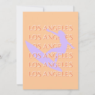 Cartes Pour Fêtes Annuelles Los Angeles Travel Art, Californie, Travel Art