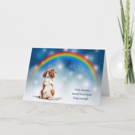 Cartes Pour Fêtes Annuelles Loss of Cavalier King Charles Spaniel Night Lights (Devant)