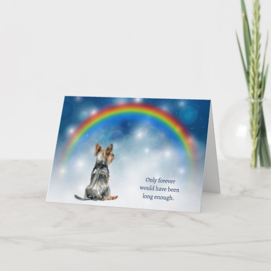 Cartes Pour Fêtes Annuelles Loss of Yorkshire Terrier Night Lights (Devant)