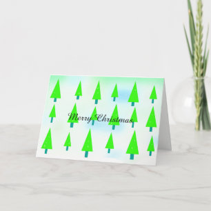 Cartes Pour Fêtes Annuelles Lot d'arbre de Noël vert
