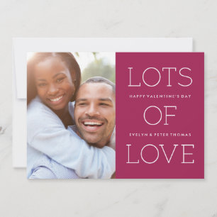 Cartes Pour Fêtes Annuelles Lots of Love Valentine's Day Card - Mulberry