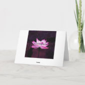 Cartes Pour Fêtes Annuelles lotus magique - (Dos)